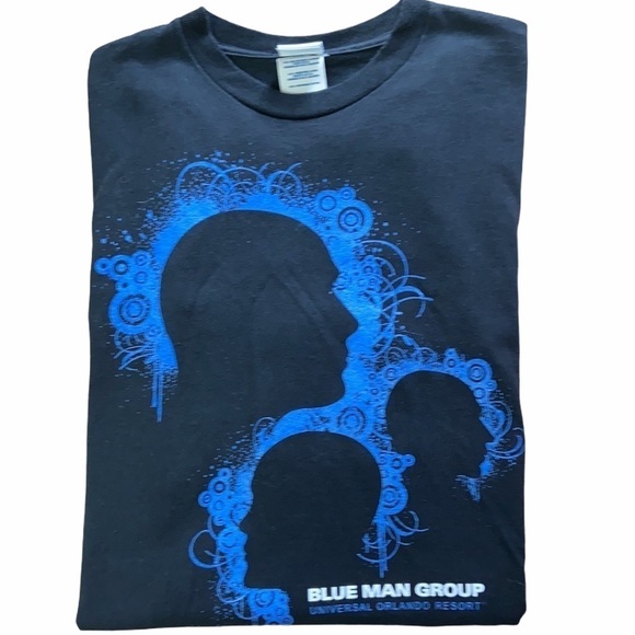 Vintage Universal Studios Blue Man Group Tee Shirt - Picture 1 of 8